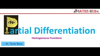 Homogeneous Functions (Partial Differentiation-Part -6)