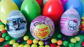 Skittles Surprise Eggs Chupa Chups Disney Collector Shopkins Hello Kitty Spiderman Huevos Sorpresa