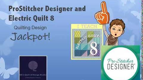 Pro-Stitcher Designer & Electric Quilt 8 Quilting Design Jackpot