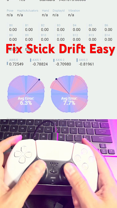 Calibrate controller fixed stick drift