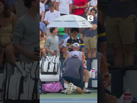😵‍💫 C'EST TENDU entre Atmane et le physio de l'US Open qui refuse de lui faire un strap #tennis