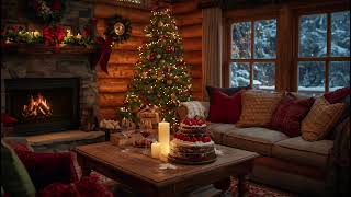 Warm Christmas Day•Fireplace & Soft Jazz Ambience