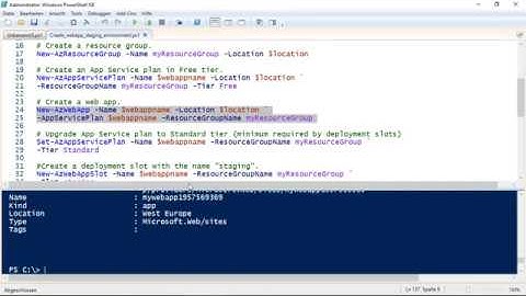 Azure Tip: Mit der PowerShell in Azure eine App bereitstellen mit einem zusätzlichen Deployment Slot