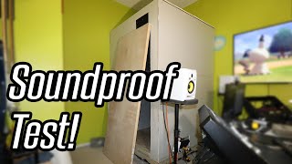 Unfinished Soundproof Room Audio Test ( And Comparisons )