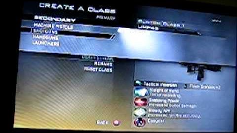 MW2 Create a Class (ALL the weapons)