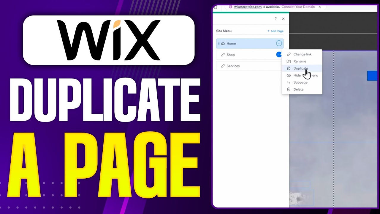 How To Duplicate a Page in Wix - Step By Step (2026) - YouTube