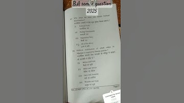 b.a sem 3 paper-4 question 2025 lnmu