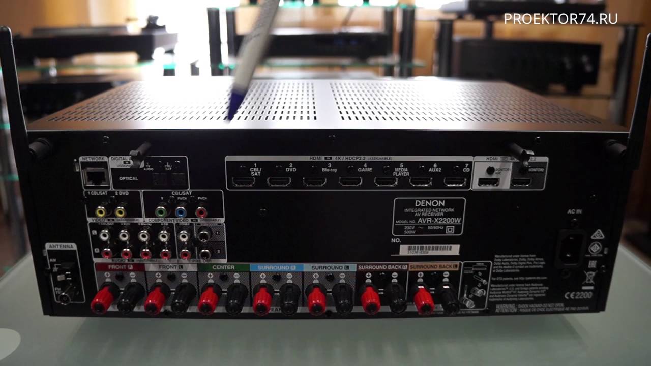 Обзор AVресивера Denon AVRX2200W (часть 1) YouTube