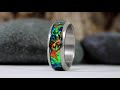 Making A Funky Ring With A Crazy New Inlay Material (Dichrolam Ring)