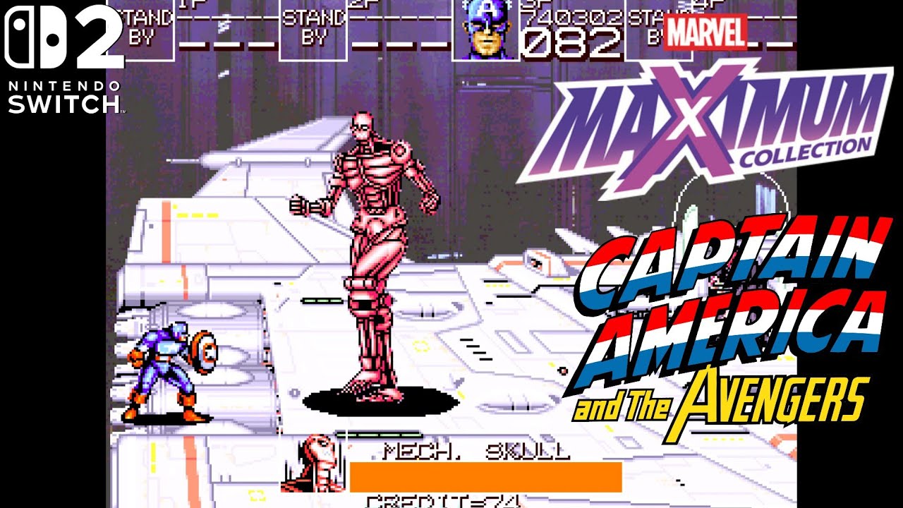 Captain America and The Avengers (Arcade Version) Solo Play
