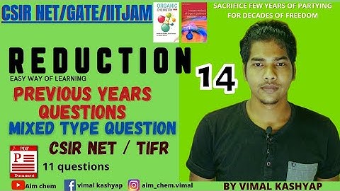 previous years questions/Reagents/CSIR UGC NET/ JRF|| GATE|| IIT JAM||SET|| TIFR