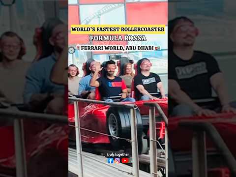 Formula Rossa, Ferrari World at Abu Dhabi, UAE | World’s fastest roller coaster | Yas island #viral