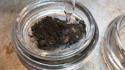 Testing two soil samples for the presence of calcite