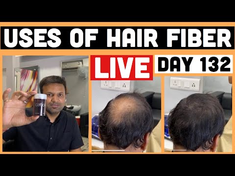 How to Use Hair Fiber live Day 132 #Hairsolution #Hairfiber