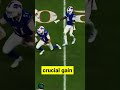 Josh Allen scrambles for a significant gain during a 3rd and 13 play #nfl #gameday #viral