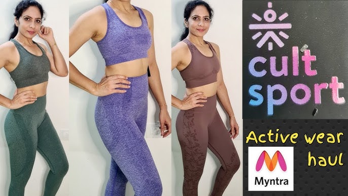 Clovia sports bra and tights try on haul, Myntra under 700 rupees  #cloviahaul #sportsbras 