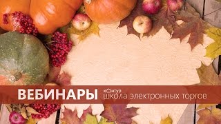 Вебинары про госзакупки. В сентябре в Школе электронных торгов Вебинары про госзакупки. В сентябре в Школе электронных торгов