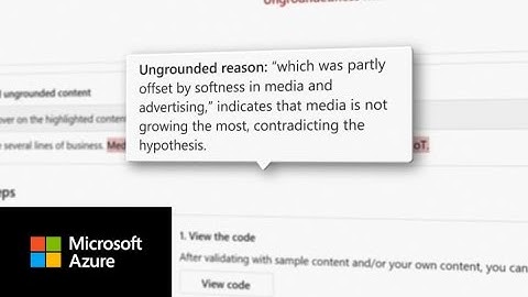 Correct hallucinations and ungrounded outputs using Azure AI Content Safety