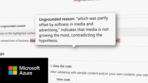 Correct hallucinations and ungrounded outputs using Azure AI Content Safety