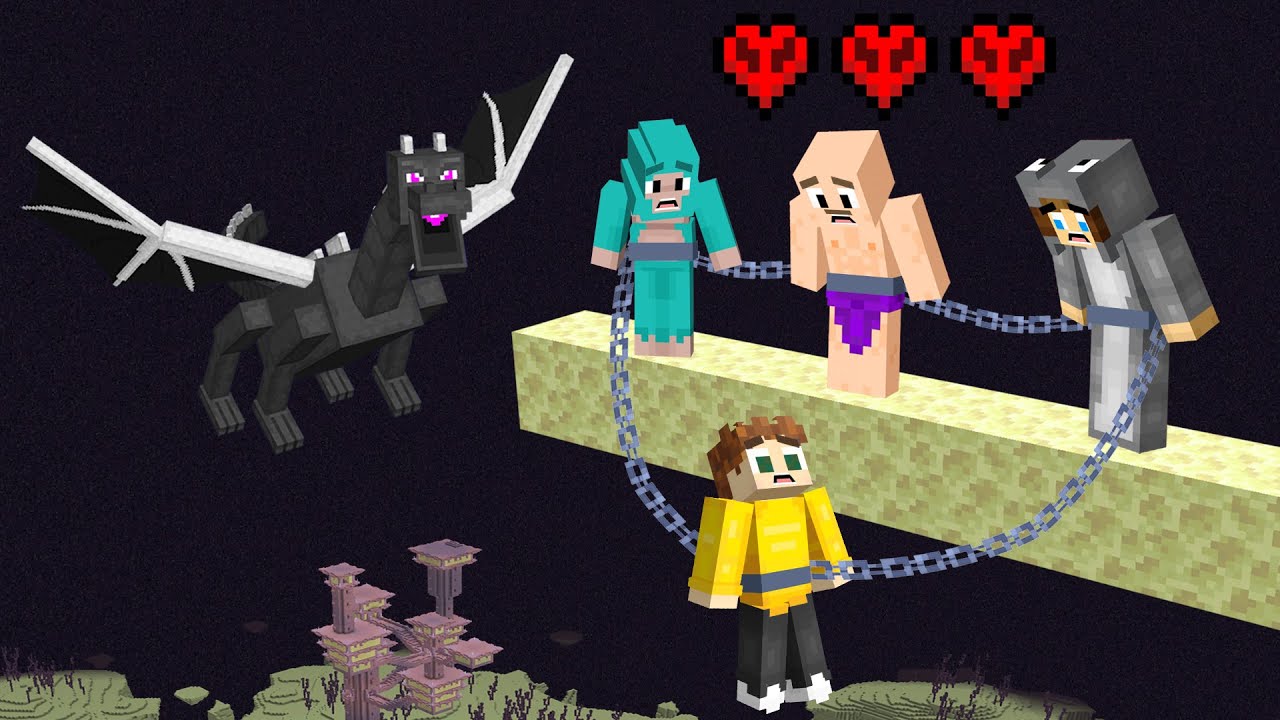 Я СКОЧИЛ СЕБЯ ЦЕПЬЮ к своим друзьям в Minecraft Hardcore..