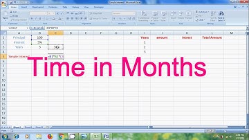 Excel 2007: how to calculate simple interest in excel