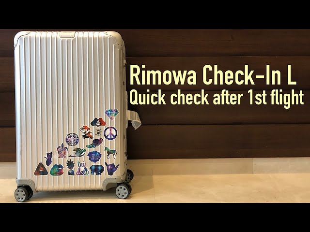 4K Review: Rimowa original Check-In L / how much damage did the first  flight? 