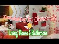 Let's Decorate for Christmas || Quick DIY || Livingroom || Bathroom Christmas decor