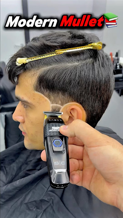 EASY MODERN MULLET TUTORIAL!🔥 #barber #skinfade#barbershop #fade #belgiumbarber#haircut#hairstyle