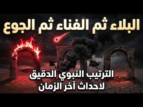 البلاء ثم الفناء ثم الجوع الترتيب النبوي الدقيق للأحداث الثلاثة التي تسبق ظهور المهدي