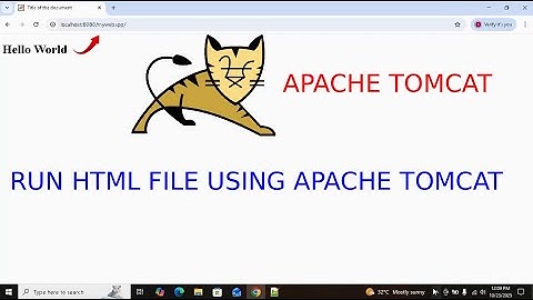 How to Run HTML File Using Apache Tomcat
