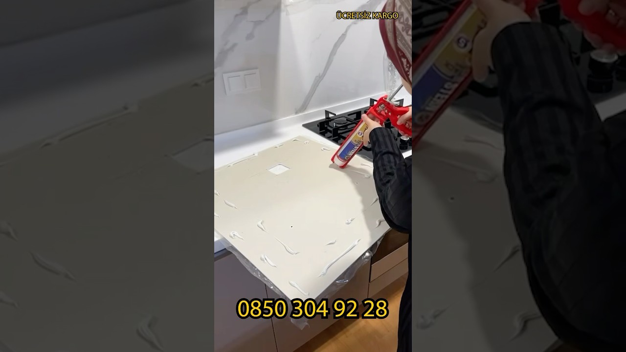 PVC mermer mutfak tezgah arası… 