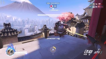 [Overwatch] Genji Ultimate Site Capture on Hanamura