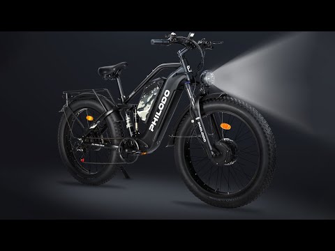PHILODO JUMBO Electric Bike 1000W Dual Motor 48V 46AH Dual Battery