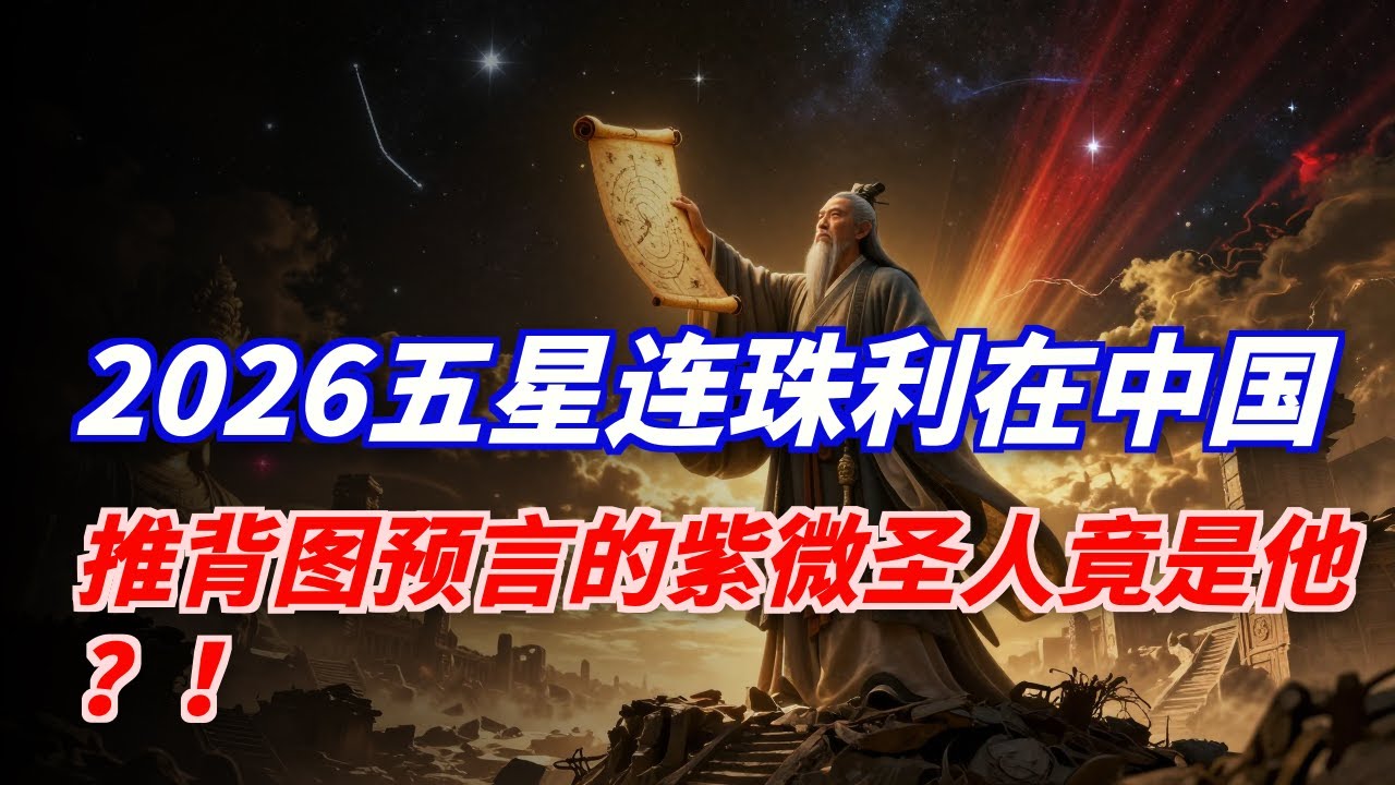 五星连珠，利在中国？ 2026星象大变，推背图第44象“双羽四足”终极破解，紫微圣人真的要出山了？