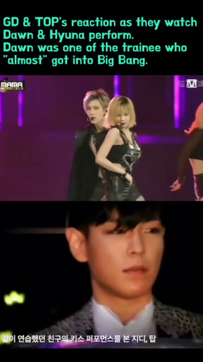 #GD & #TOP shocked as #hyunseung & #Hyuna kiss #shorts #viral #kpop #kpopidol #현아 #탑 #troublemaker
