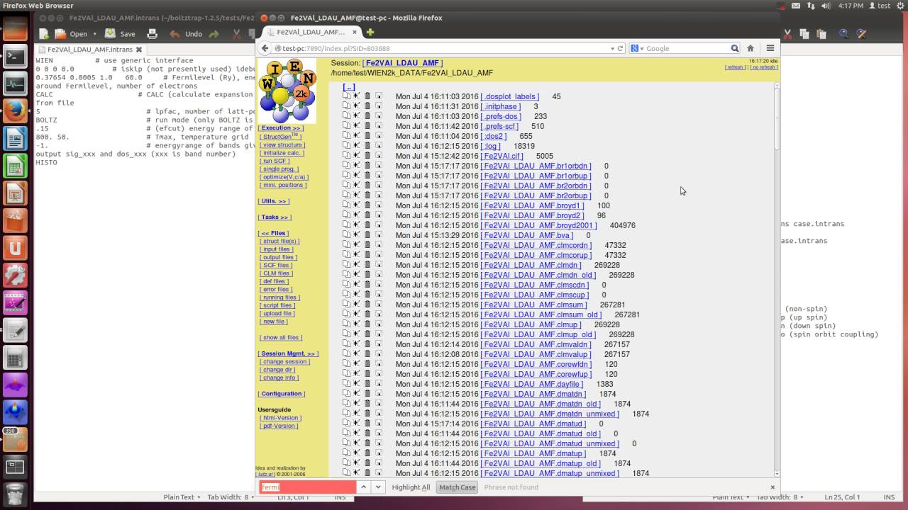 WIEN2k (boltztrap, LDA+U, AMF, spin)