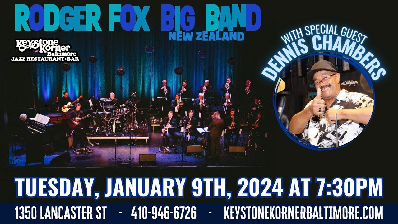 Rodger Fox Big Band of New Zealand w/ Dennis Chambers FULL SHOW at ...