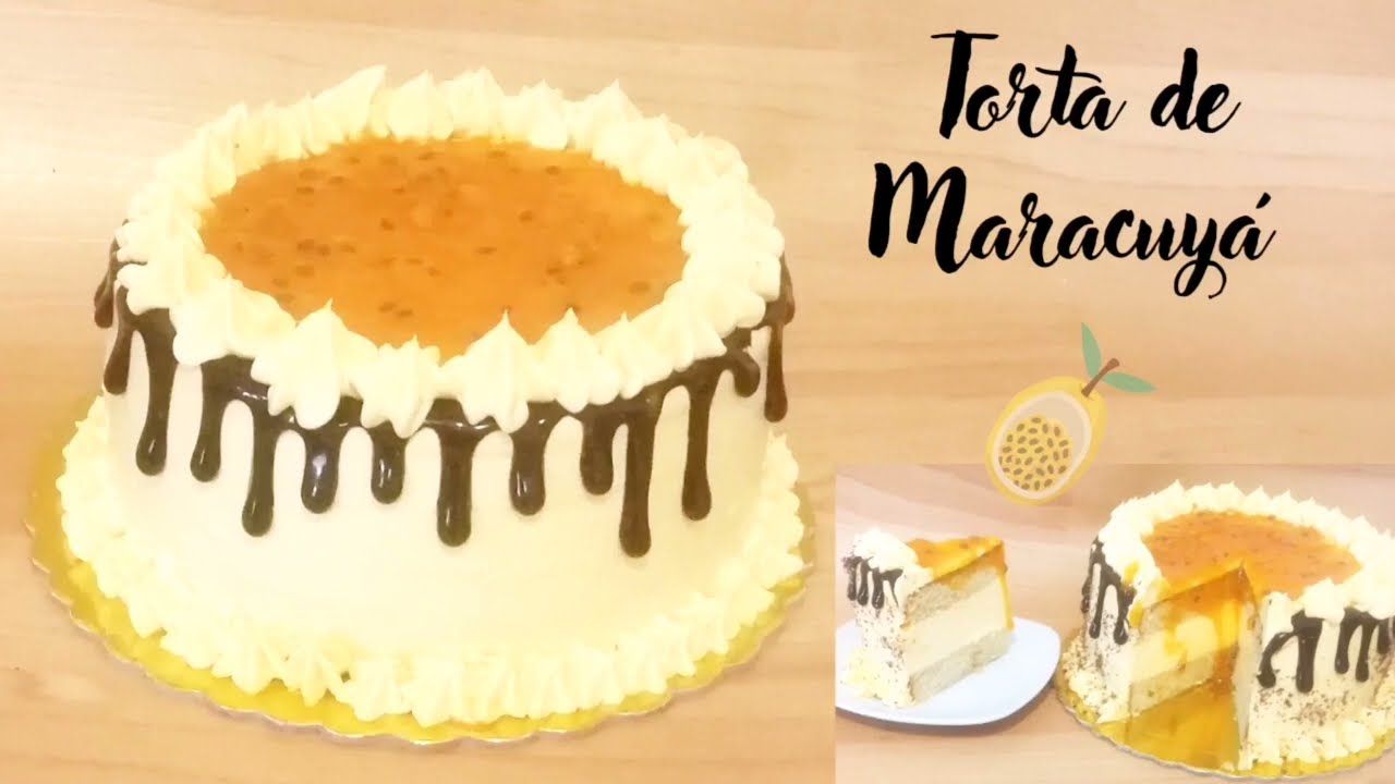 TORTA DE MARACUYÁ - TORTA DE PARCHITA TORTA fría de Maracuyá
