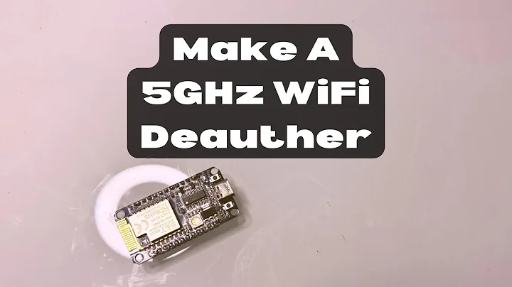 How to Make a 5GHz WiFi Deauther!