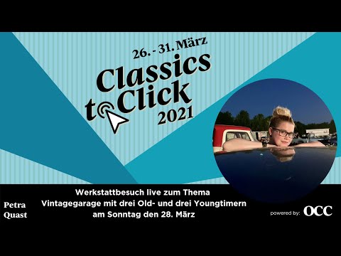 Vintagegarage Miss PS | Petra Quast bei der Classics to Click | #echtOCC #classics2click #oldtimer