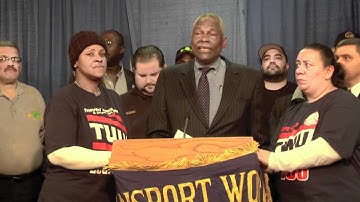 Assemblyman Wright speaks in Albany to support TWU Local 100 in contract negotiations with MTA.mov