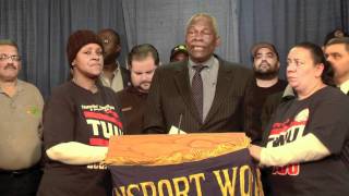 Assemblyman Wright speaks in Albany to support TWU Local 100 in contract negotiations with MTA.mov
