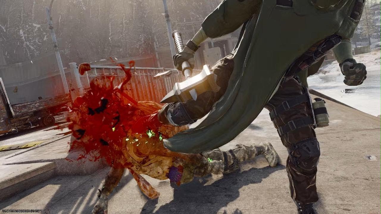 Shielded kill and Large Axe and kick to head finishing move 👌👌