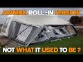 Caravan awning re - tensioning