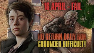 Never holdout - No Return (Grounded) Daily Run 16th April