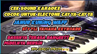 lagu Cek sound karaoke || Janur kuning Waf_musik paling mantap