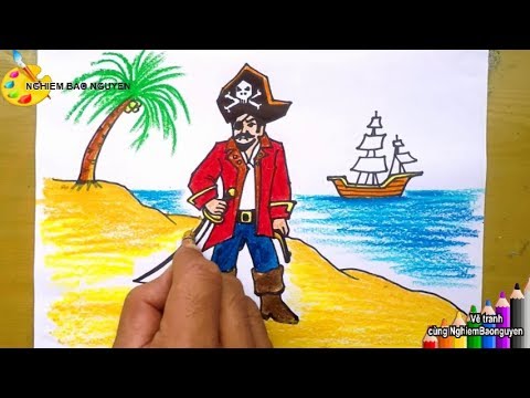 Vẽ Cướp biển/How to draw a Pirate