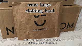 ASMR Nordstrom Haul 👚 Clicky Whispers, Soft Gum Chewing, clothing sounds & overexplaining for Sleep screenshot 4