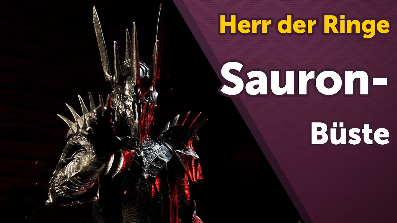Buste Sauron 39 Cm – Argenté – Sous Licence Officielle – Le Seigneur Des Anneaux – Nemesis Now