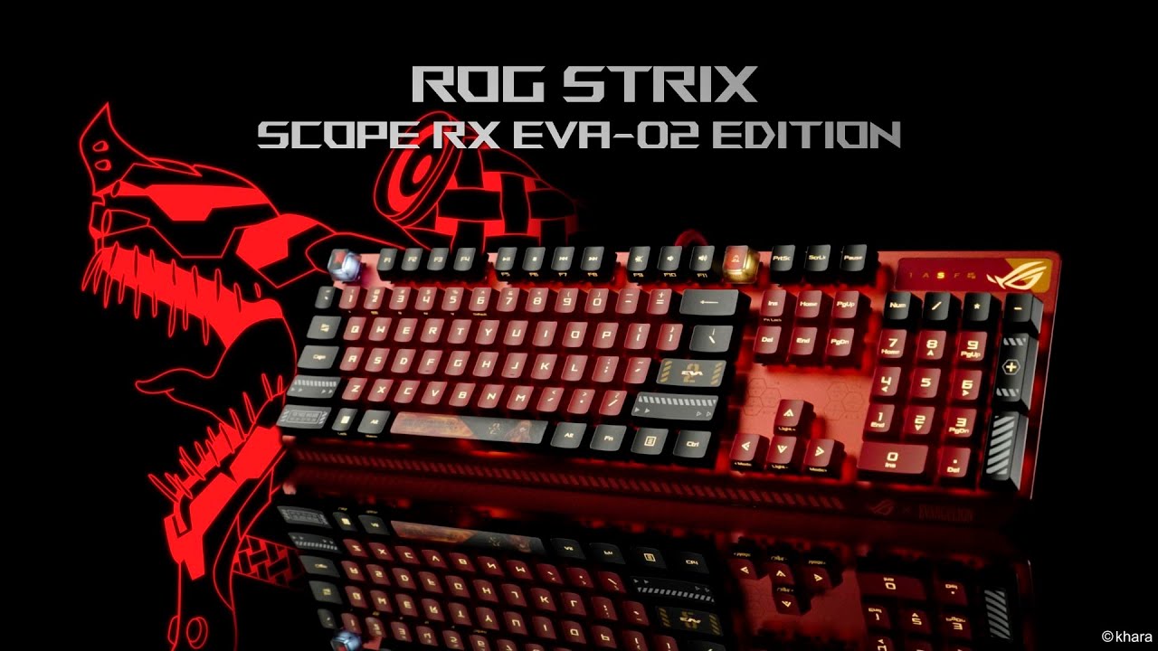 ASUS ROG Strix Scope RX Red Optik Switch EVA-02 Edition RGB